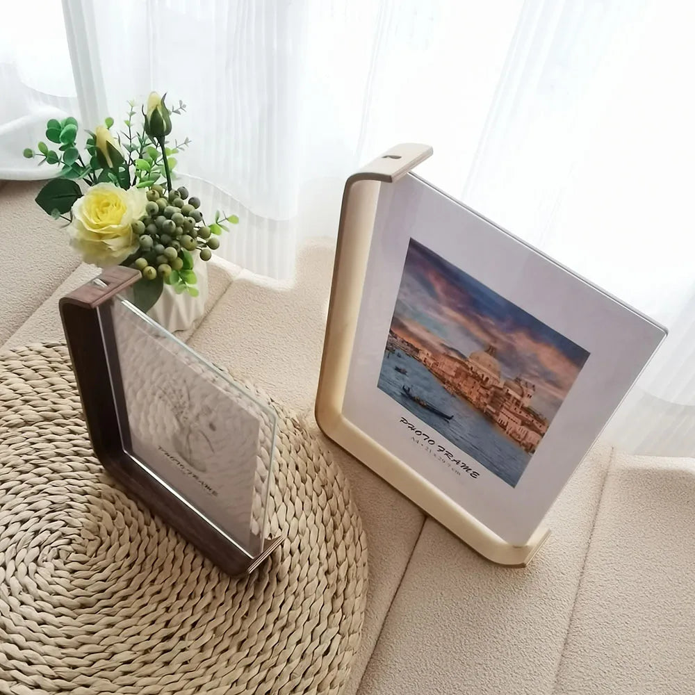 Bent Wood And Acrylic Photo Frame