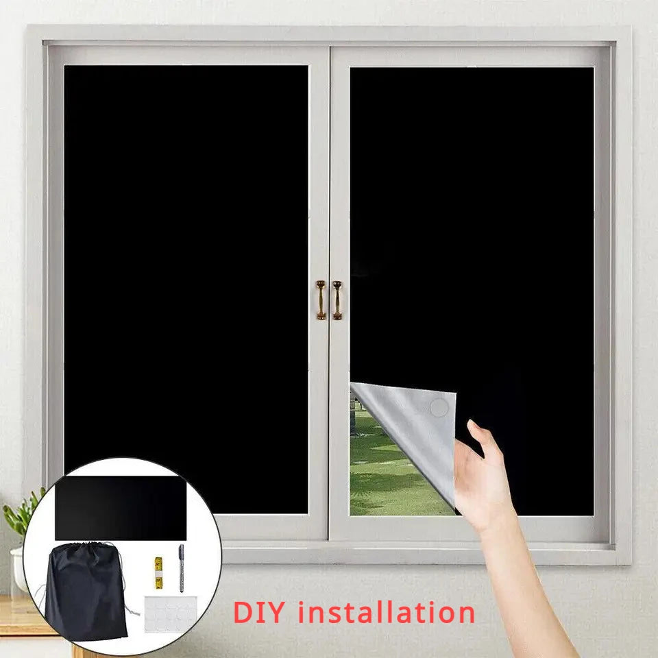 No Drill Portable Blackout Curtain Panel