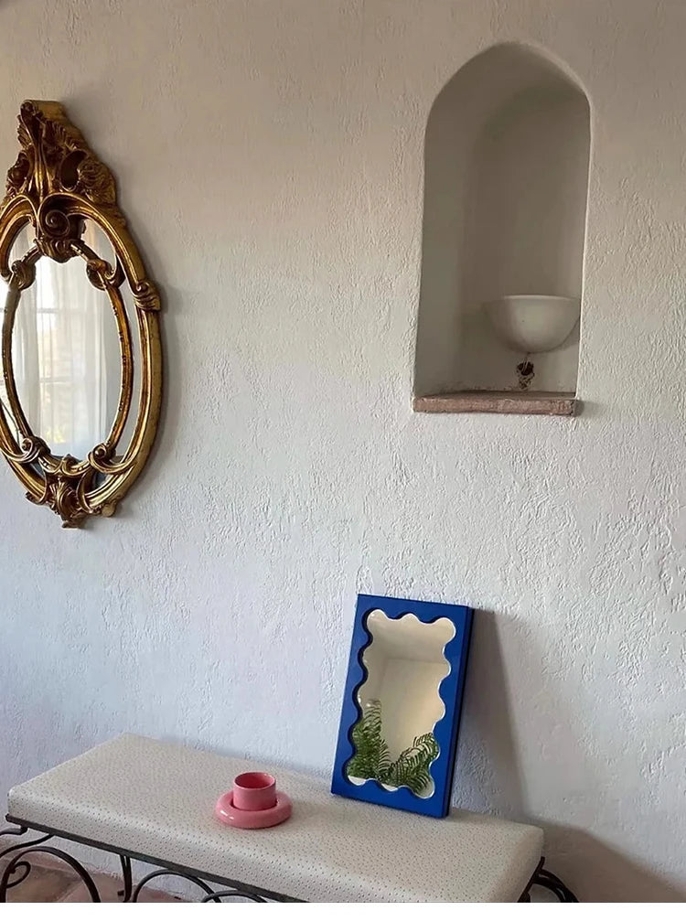 Rectangular Solid Wood Wall Mirror