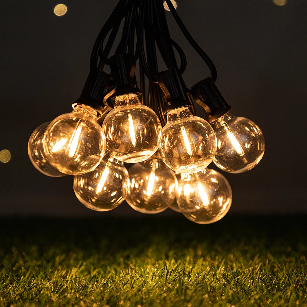 Solar G40 Globe String Lights