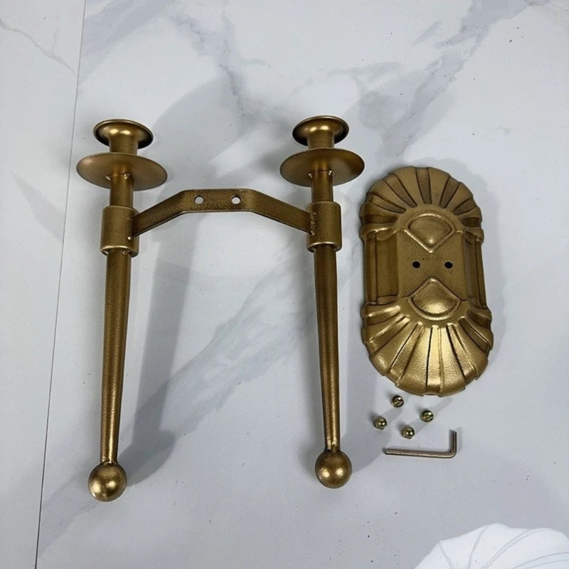 Sophisticated Wall Mount Holder European Antique Hanging Candlestick