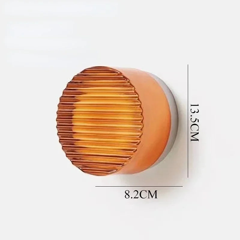 Modern Round Wall Lamp LED Acrylic Wall Light Sconce Living Room Aisel