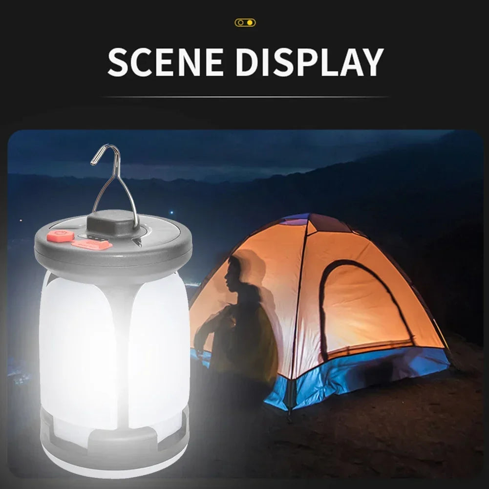 Outdoor Lighting LED Leaf Camping Lamp Hung Emergency Solar USB