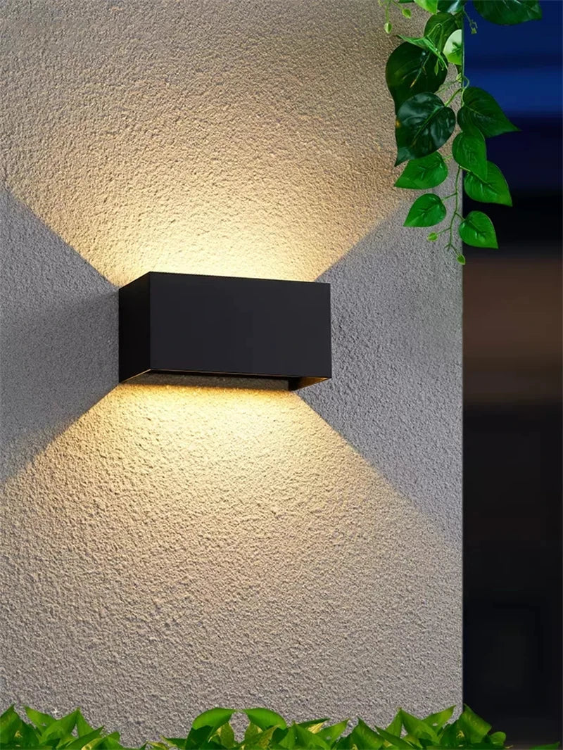 Motion Sensor LED Wall Lamp Outdoor Waterproof IP65 Up Down Sconce