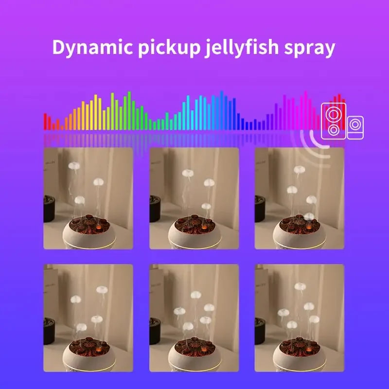 Dynamic Jellyfish Air Humidifier Essential Oil Diffuser Remote Bedroom