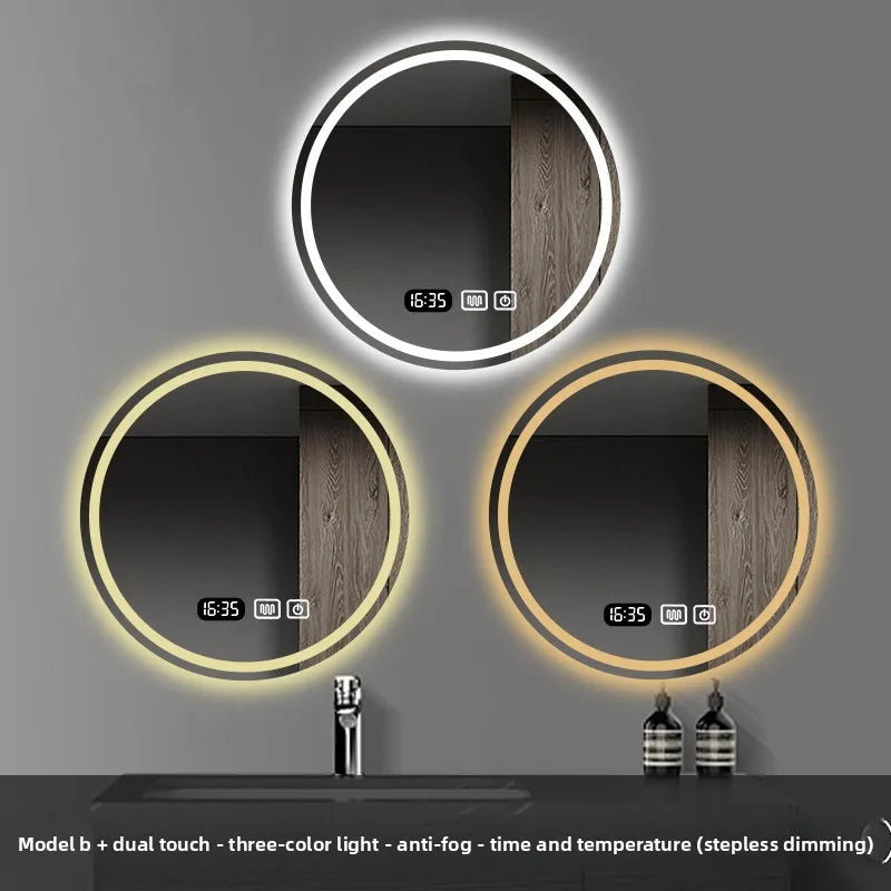 Smart Anti-Fog Round Vanity Mirror