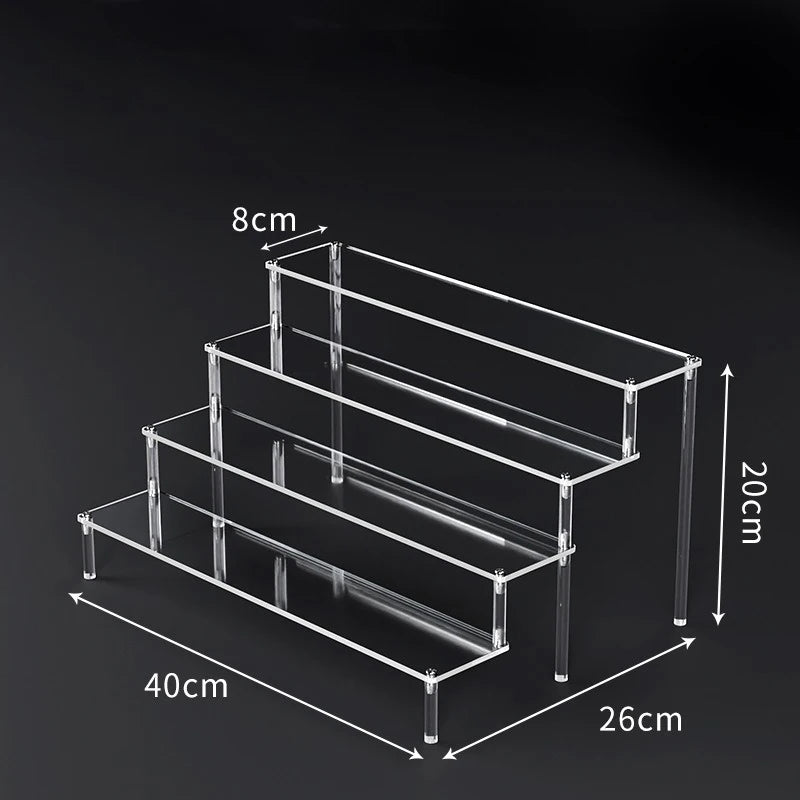 Tiered Acrylic Display Riser Shelf