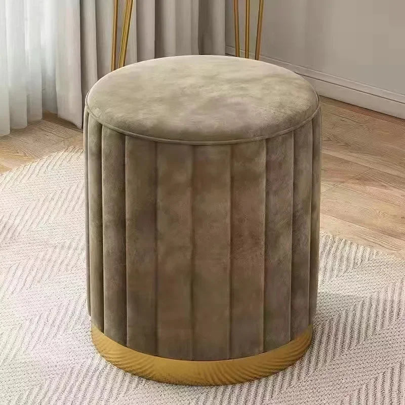 Round Storage Stool with Lift Top