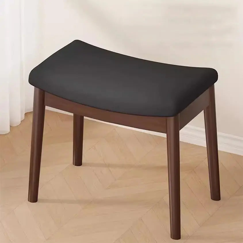 Saddle Cushion Vanity Stool with Storage