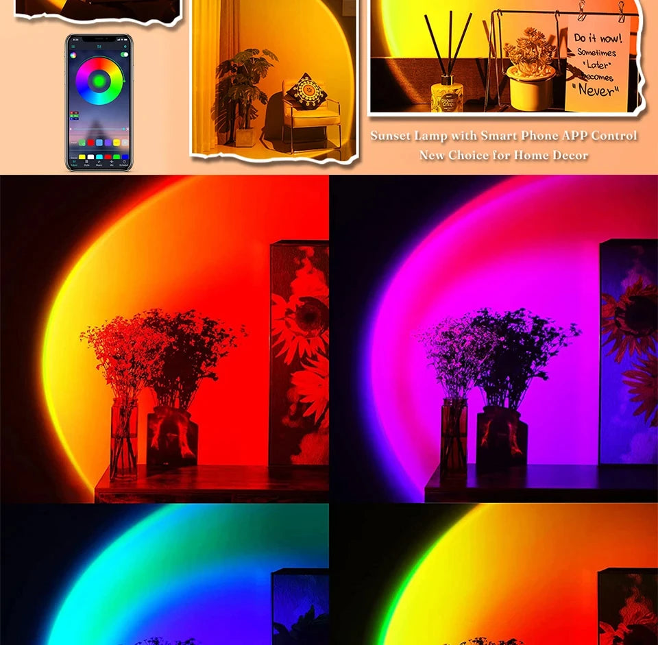 Sunset Bluetooth Rainbow Projector