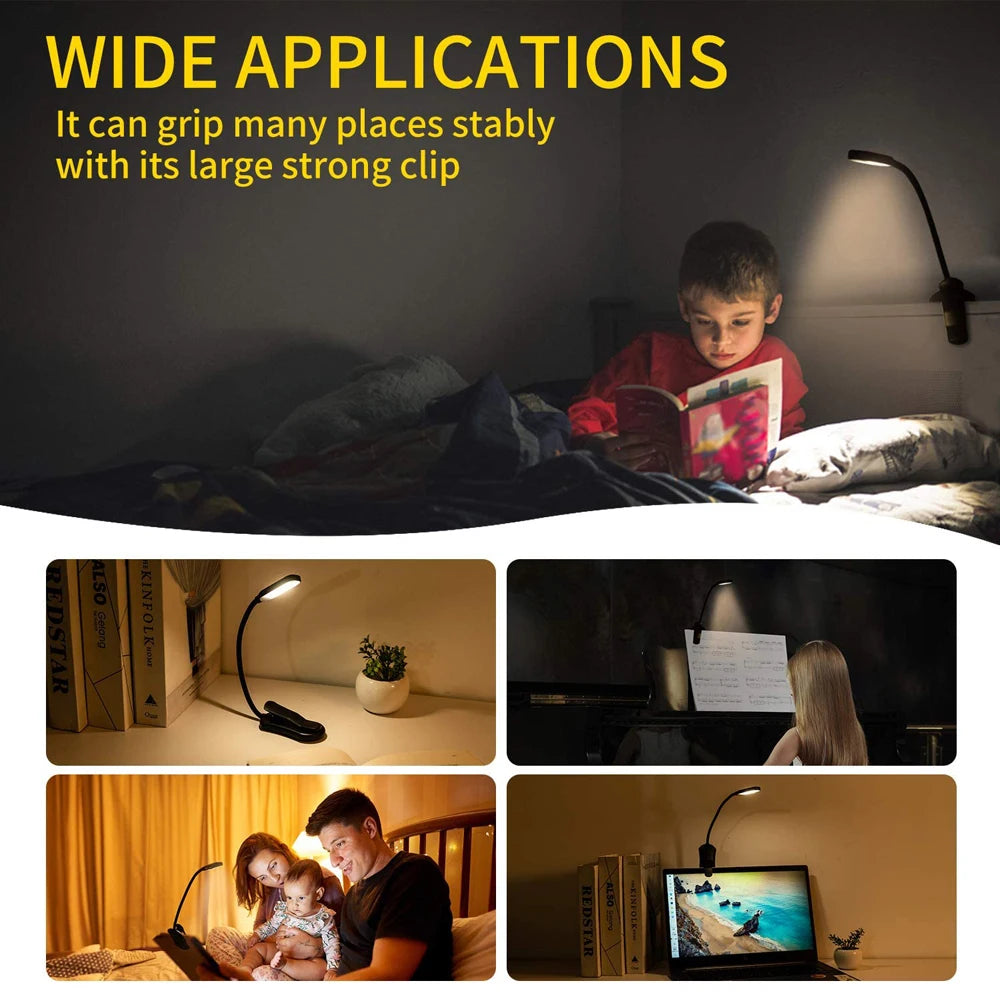 Rechargeable Clip On Book Light