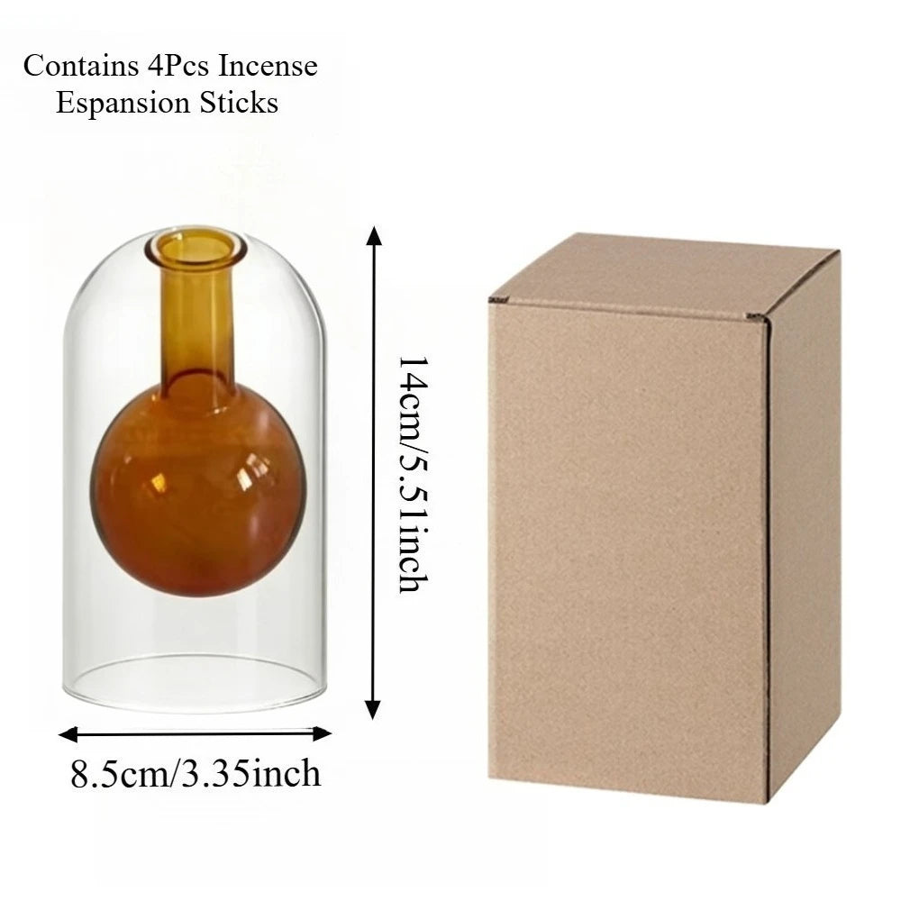 130/200ML Transparent Glass Aromatherapy Diffuser Bottle Glass Storage