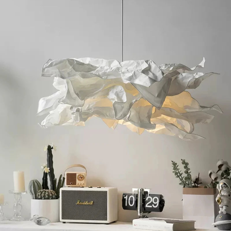 White Paper Cloud Pendant Light