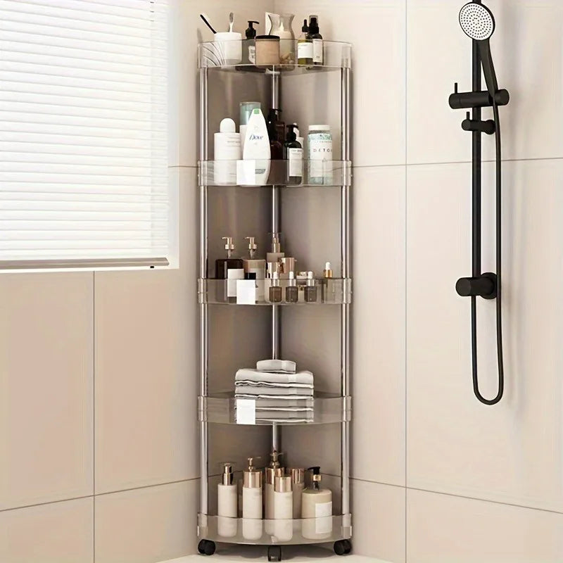 Clear Multi Tier Bathroom Rack