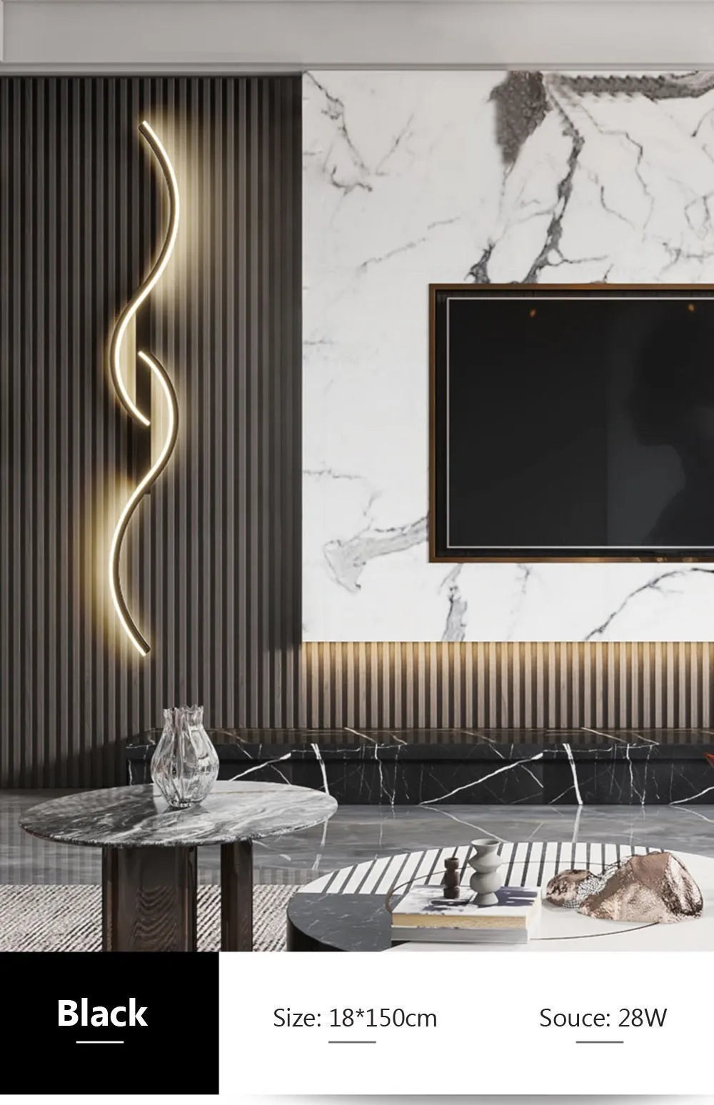 Modern LED Wall Lamp Minimalist Led Light Bedroom Bedside Long Strip