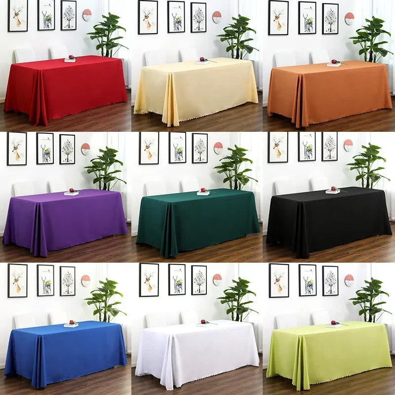 Banquet Table Cover Wedding Cloth Wonderful Colourful Square Rectangle