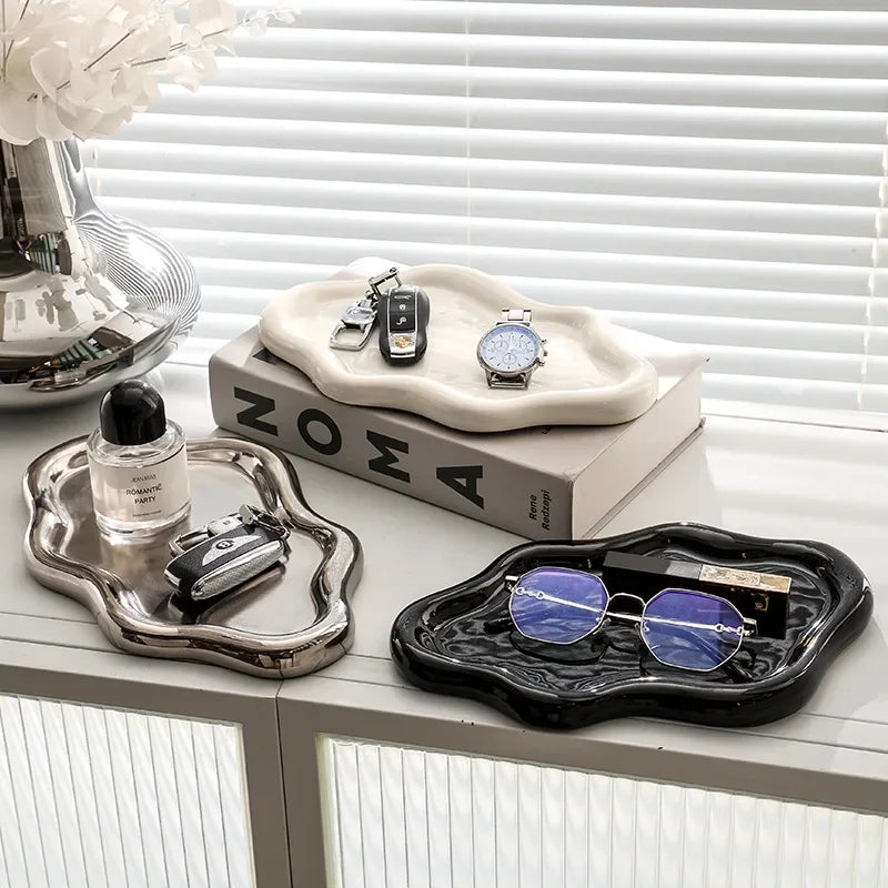 Ceramic Jewelry Storage Tray Display Tray Photo Props