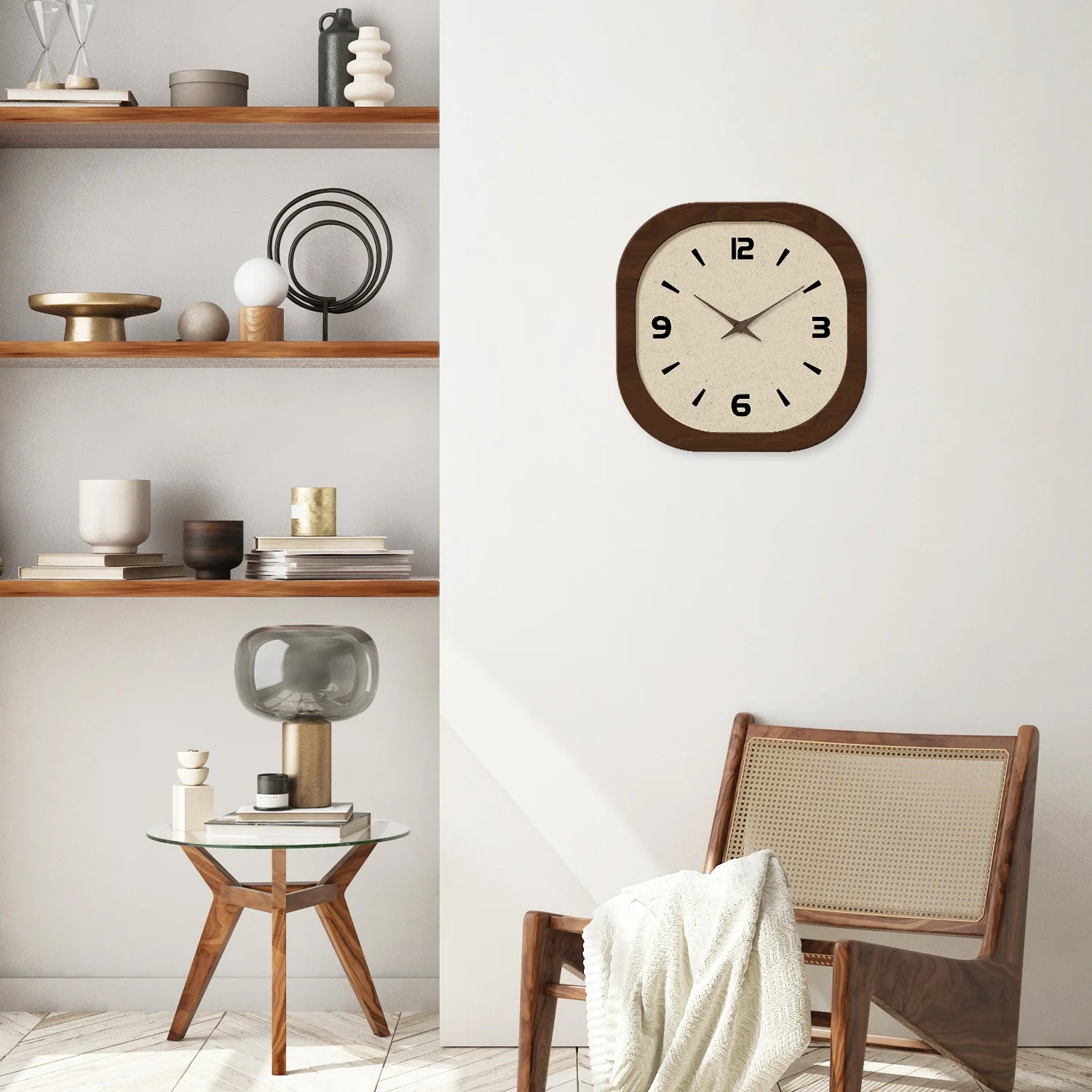 French Cream Crystal Porcelain Wall Clock