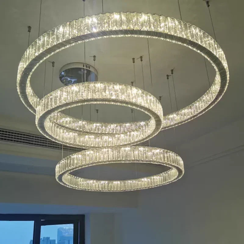 Modern Gold Luxury Crystal LED indoor Chandelier Bedroom Living Room