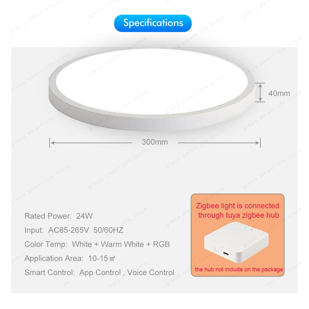 Wifi/Zigbee Ceiling Light Rgbcw Led Ceiling Lamp Livingroom