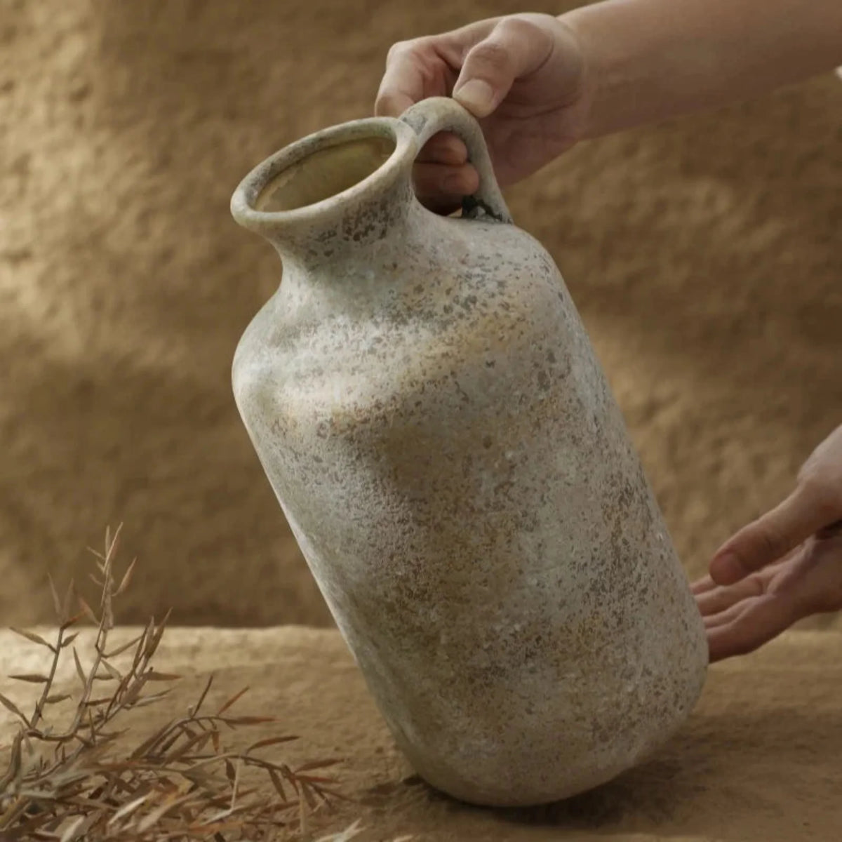 Classic Handmade Glazed Ceramic Vase, Small or Large