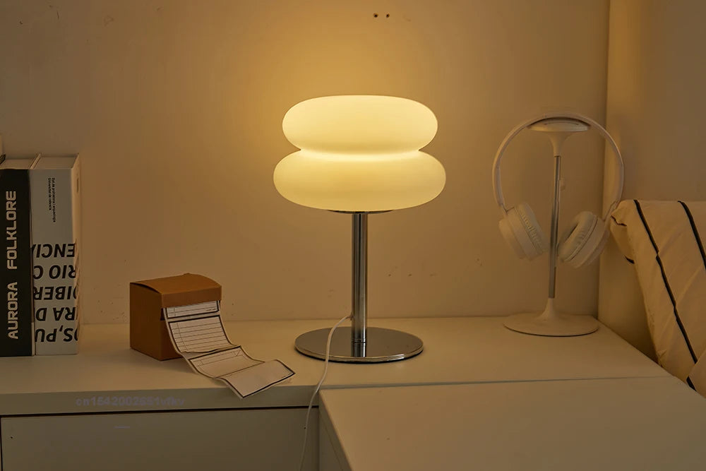 Creamy Tricolor Bedside Lamp
