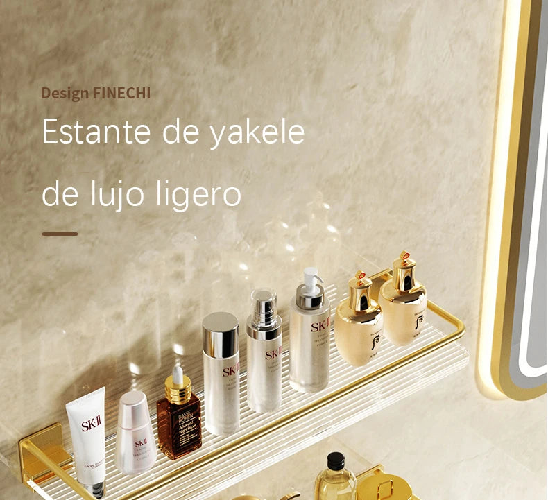 Punch-free Acrylic Bathroom Shelf