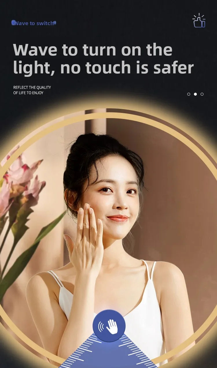 Smart Anti-Fog Round Vanity Mirror