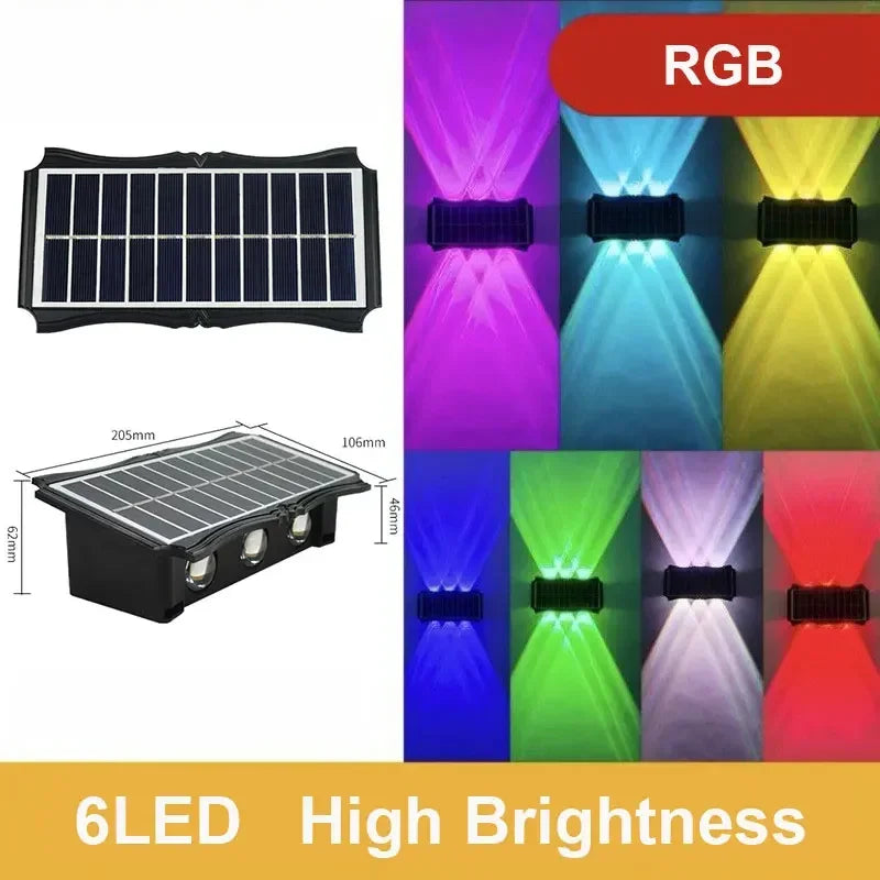 Up & Down Solar Wall Light