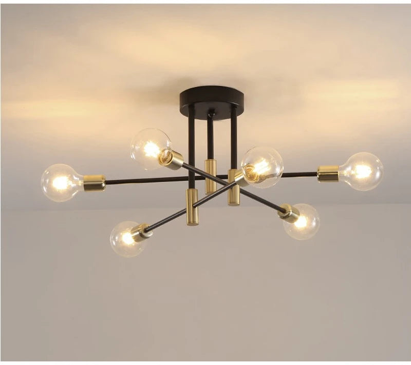 Retro Industrial Iron Ceiling Chandelier