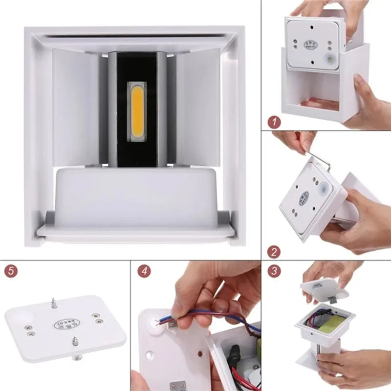 Slim LED Outdoor Wall Light