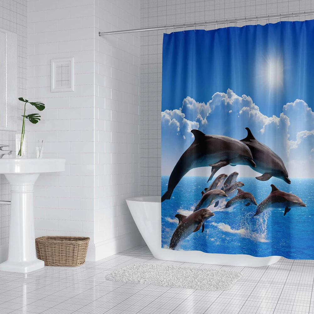 Dolphin Ocean Shower Curtain