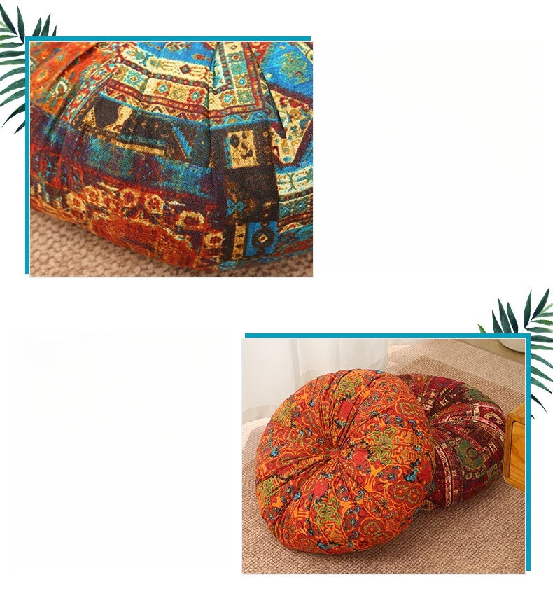 Bay Window Tatami Mats Futon Pumpkin Mats Multi-colored Cushions Thickened Lazy Butt Mats Chair Cushion Floor Cushion Futon