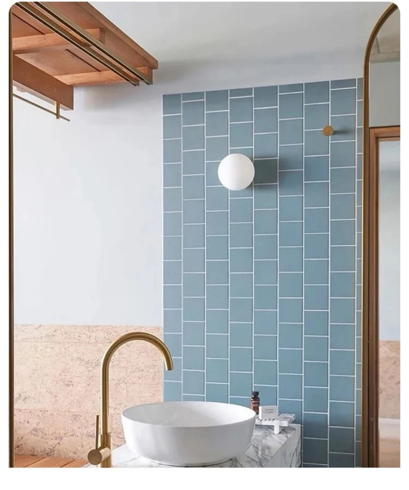 Glass Globe Wall Lamp
