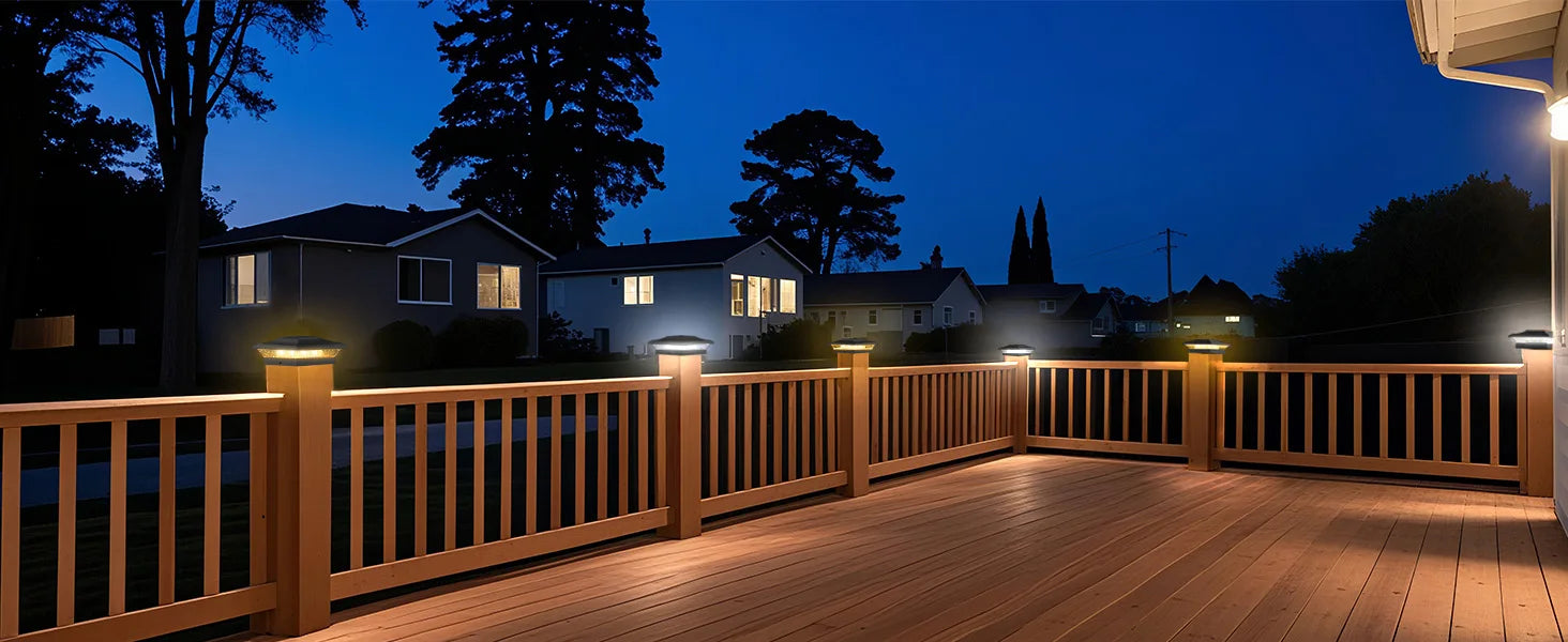 Solar Fence Post Cap Light