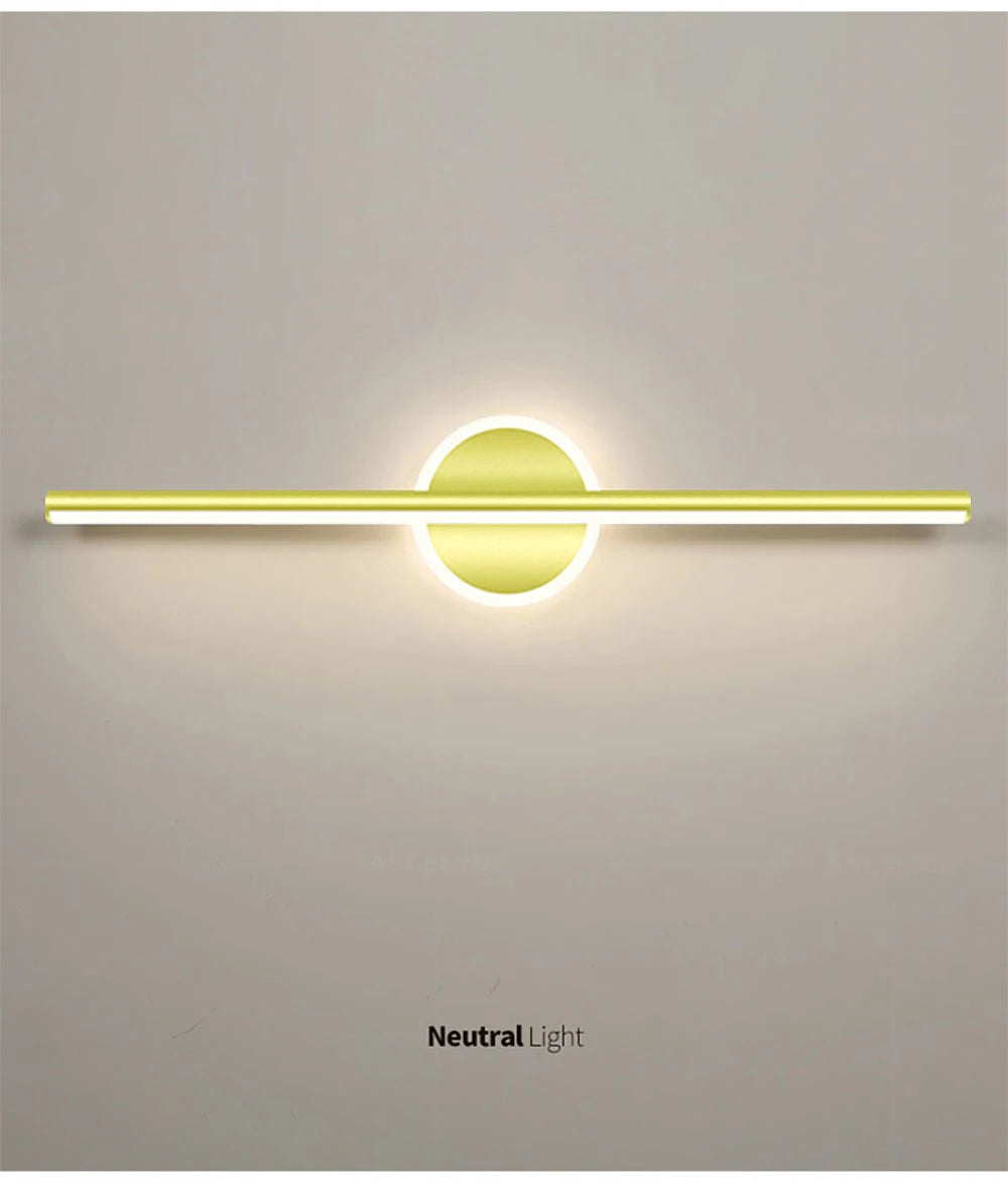 Black Gold Mirror Front Light