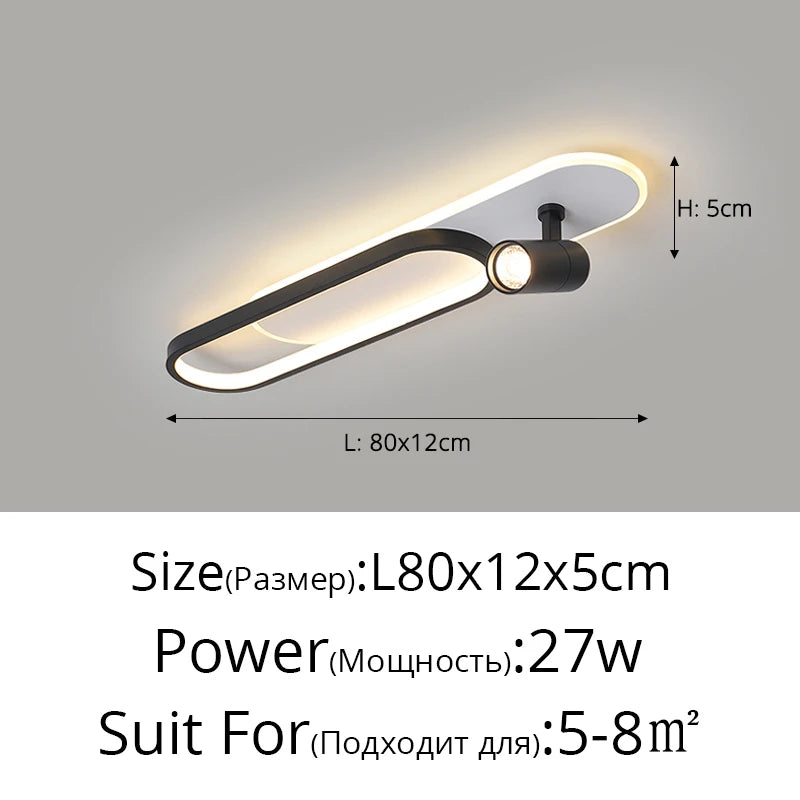 Ceiling Light with Adjustable Spotlights
