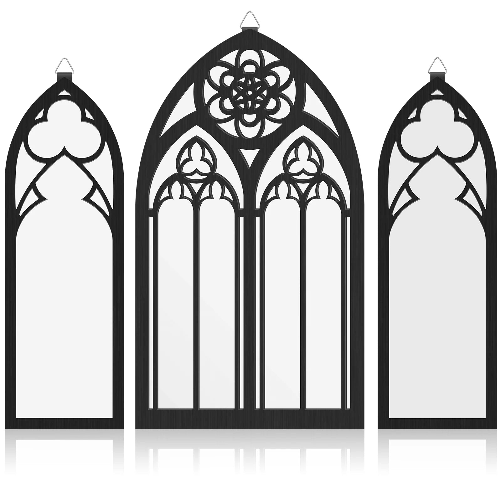 Gothic Arch Wall Mirror Set