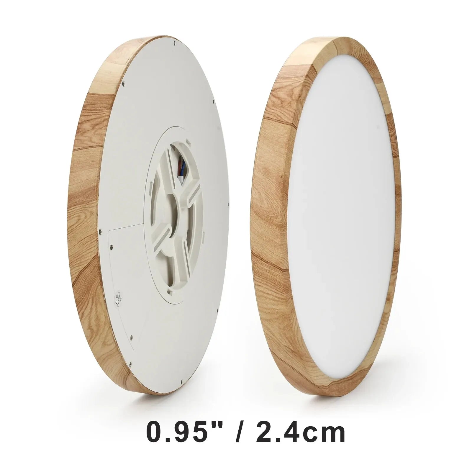 LED Ceiling Light Wood Grain & White 3 in 1 Lighting Colors