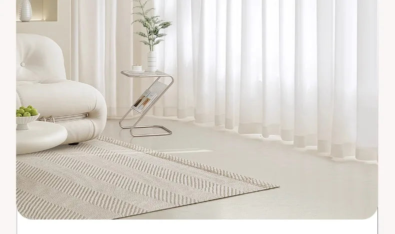 Custom Size Good Quality Cat-Proof White Tulle Sheer Curtains