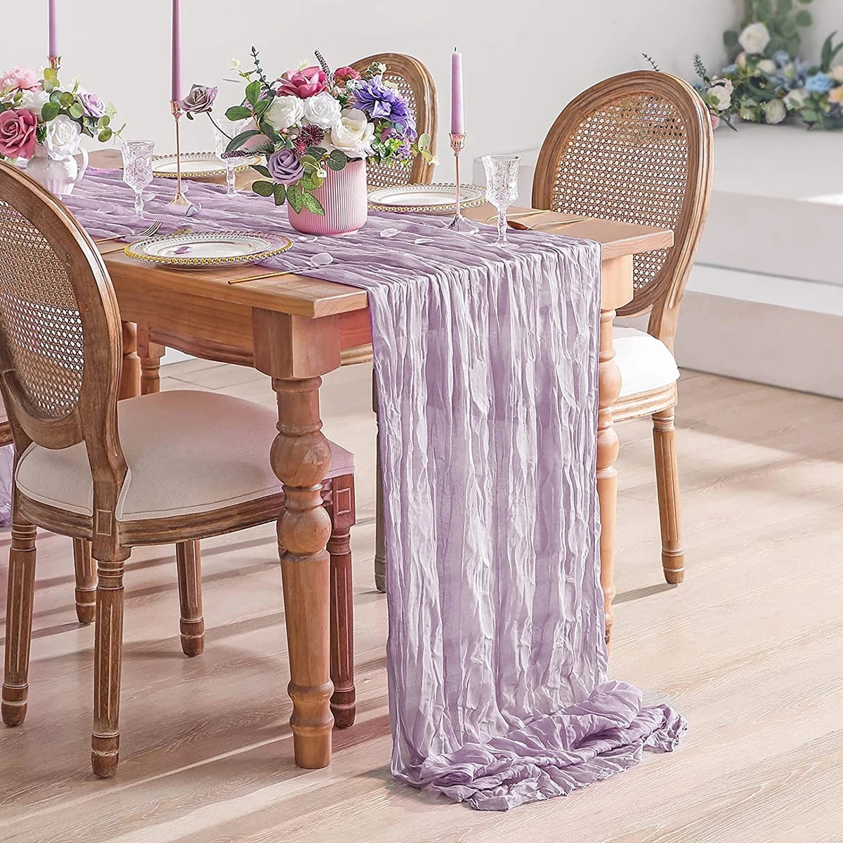 Boho Cheesecloth Table Runner