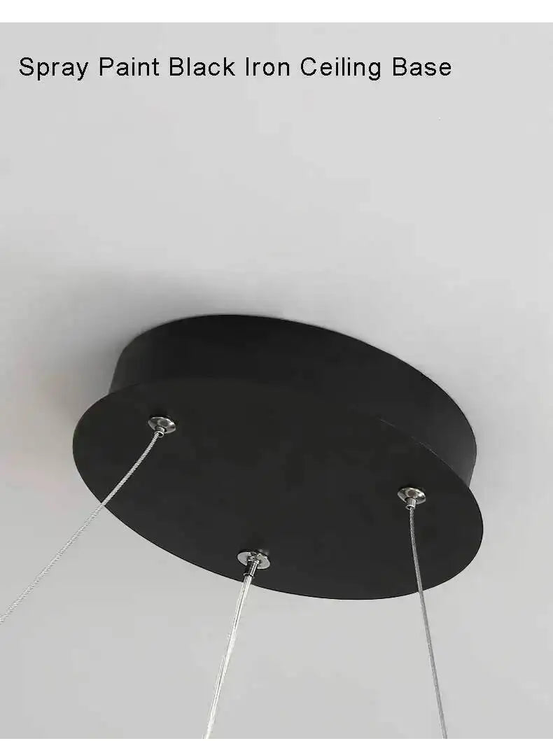 Nordic Aluminium Ring Chandelier
