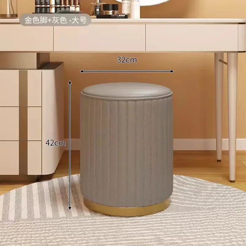 Round Storage Stool with Lift Top