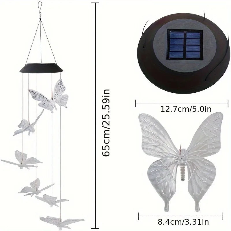Solar Color Changing Wind Chime