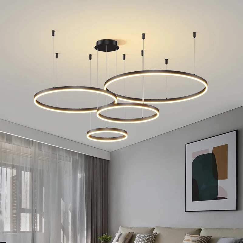 Modern Circular Ring LED Chandelier