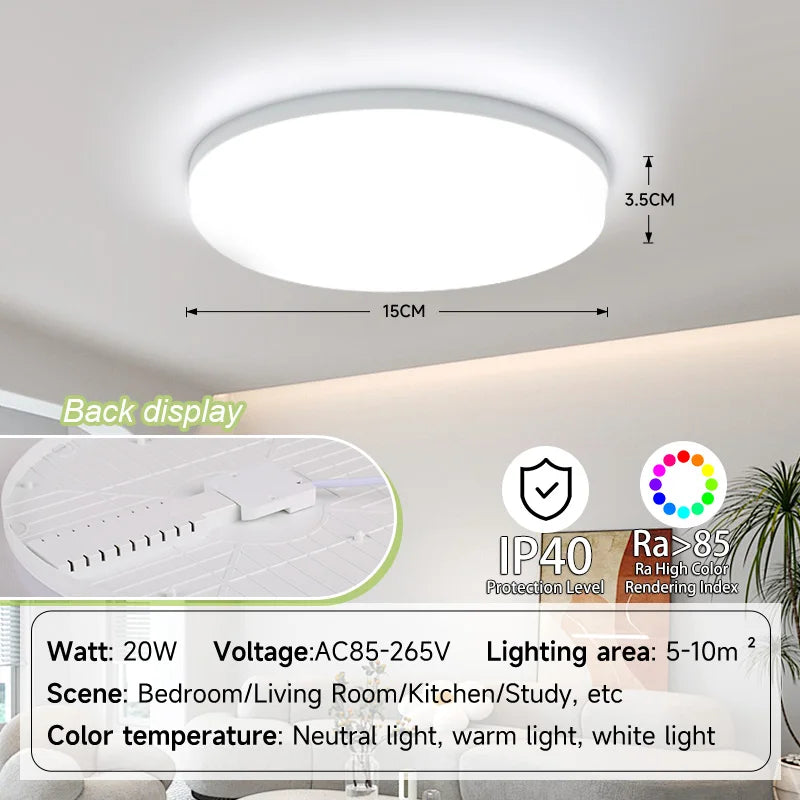 Slim Panel Modern Ceiling Chandelier