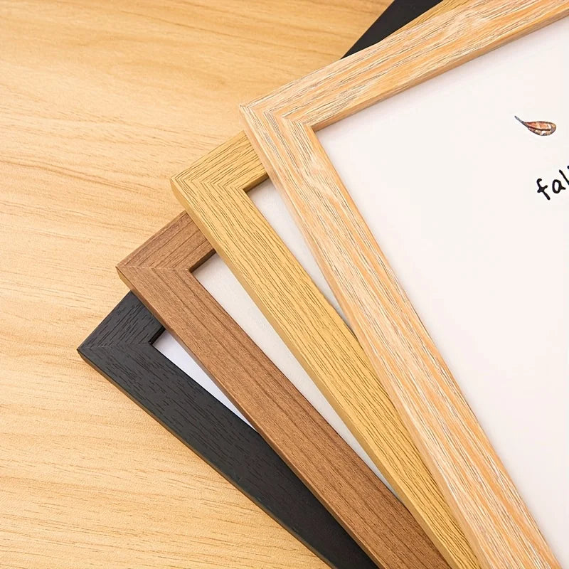 Vintage Wood Photo Frames Pair