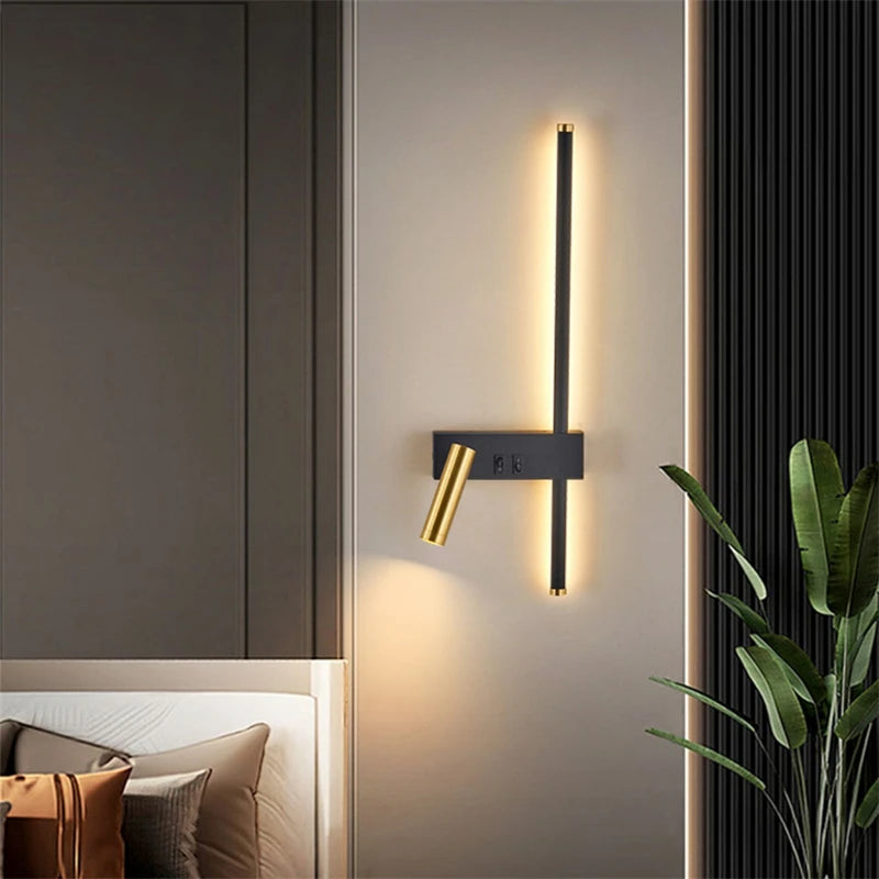 Wall lamp Nordic modern creative led simple living room sofa background