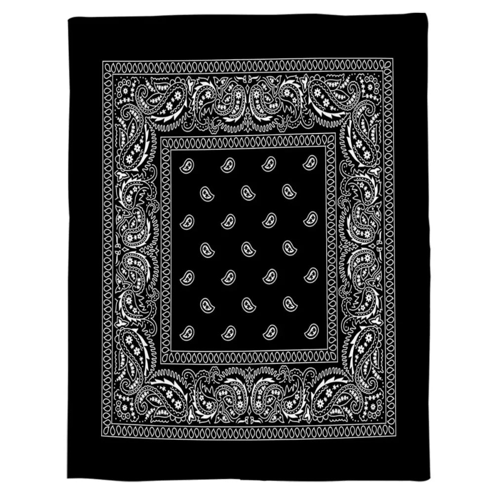 Paisley Bandana Print Throw Blanket