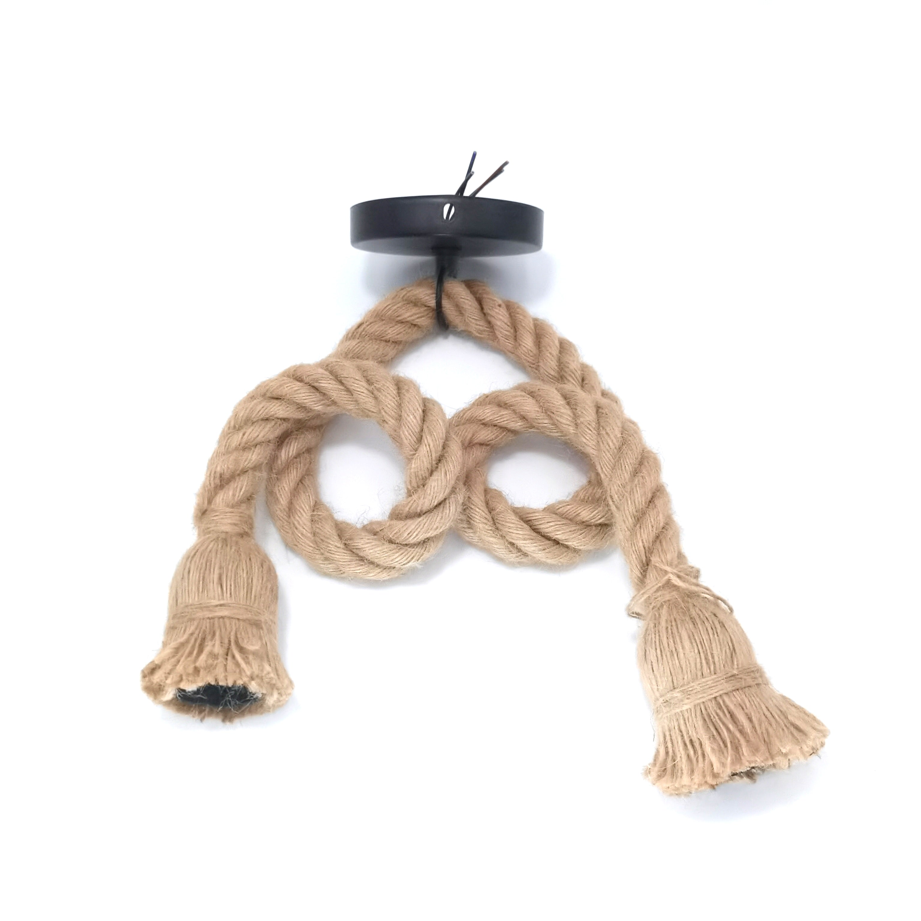 Industrial E27 Vintage Hemp Rope Pendant Lights Attic Personality